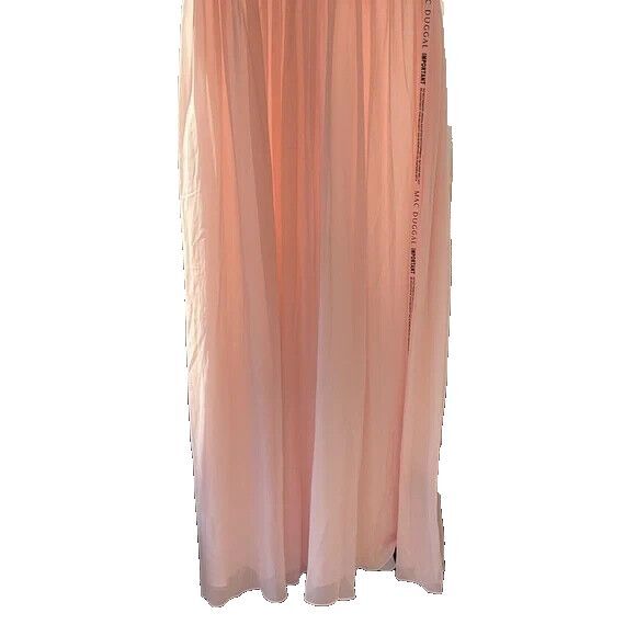 NWT MAC DUGGAL BLUSH PINK 55035 HIGH NECK CHIFFON GOWN $398 - Picture 4 of 5